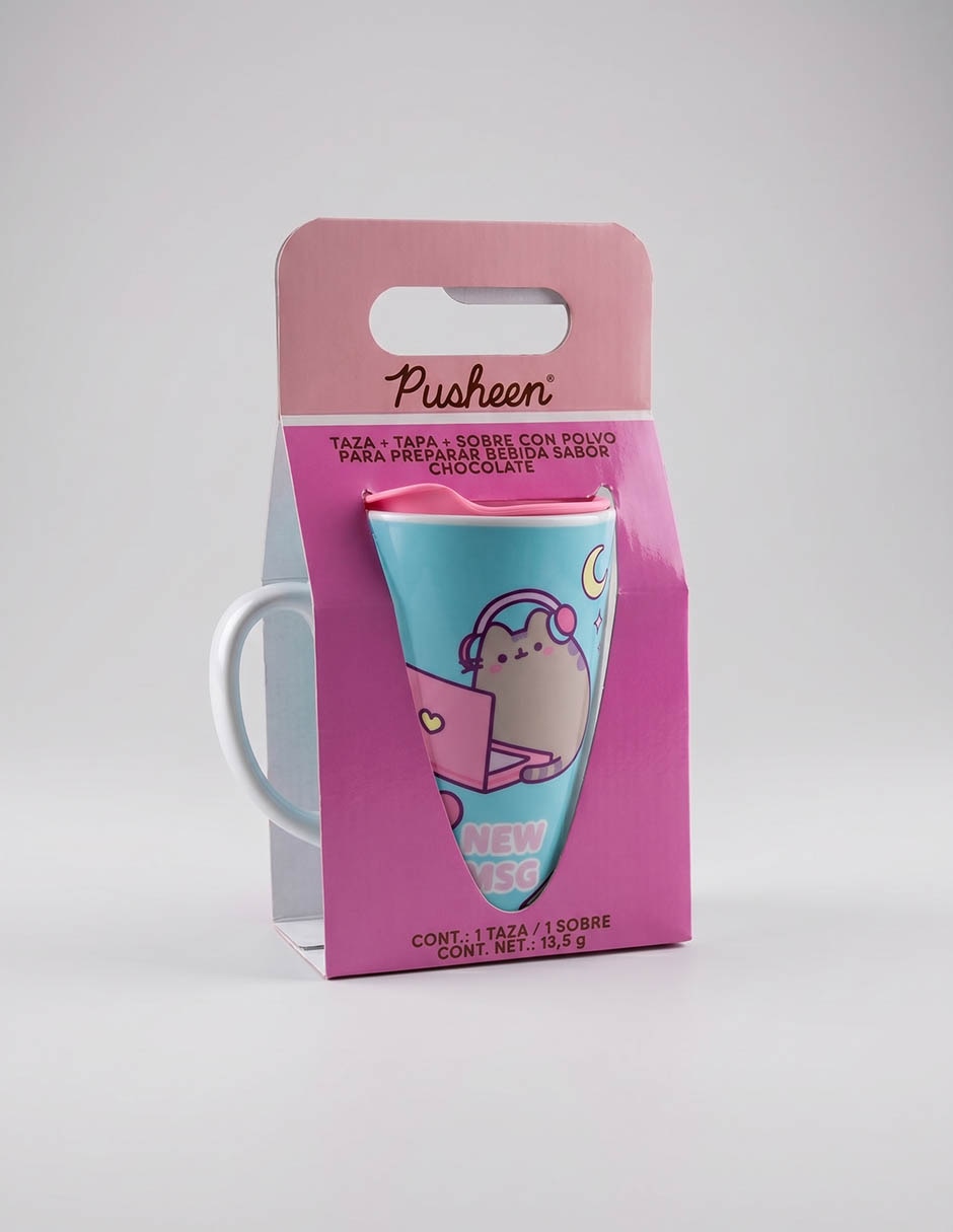 Taza con tapa Galeria De Chocolate Pusheen