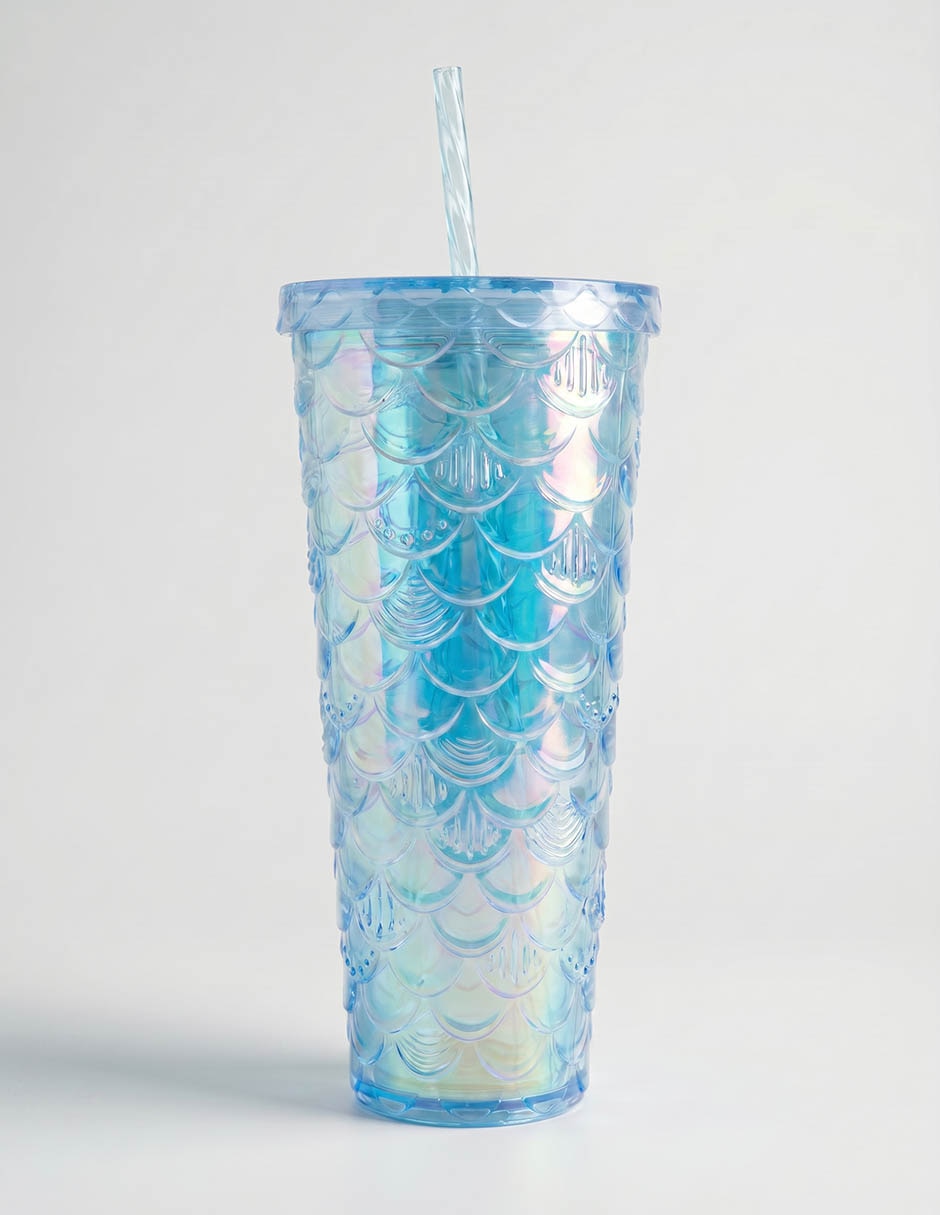 Vaso con tapa y popote galeria de chocolate de plástico